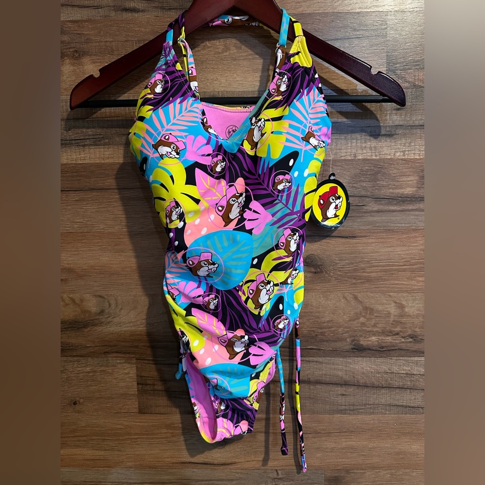 Colorful Buc-ee’s Swimwear with Cartoon Print
